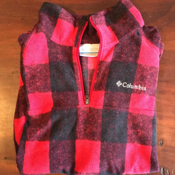 Columbia Other - Boy’s Columbia quarter-zip buffalo plaid fleece